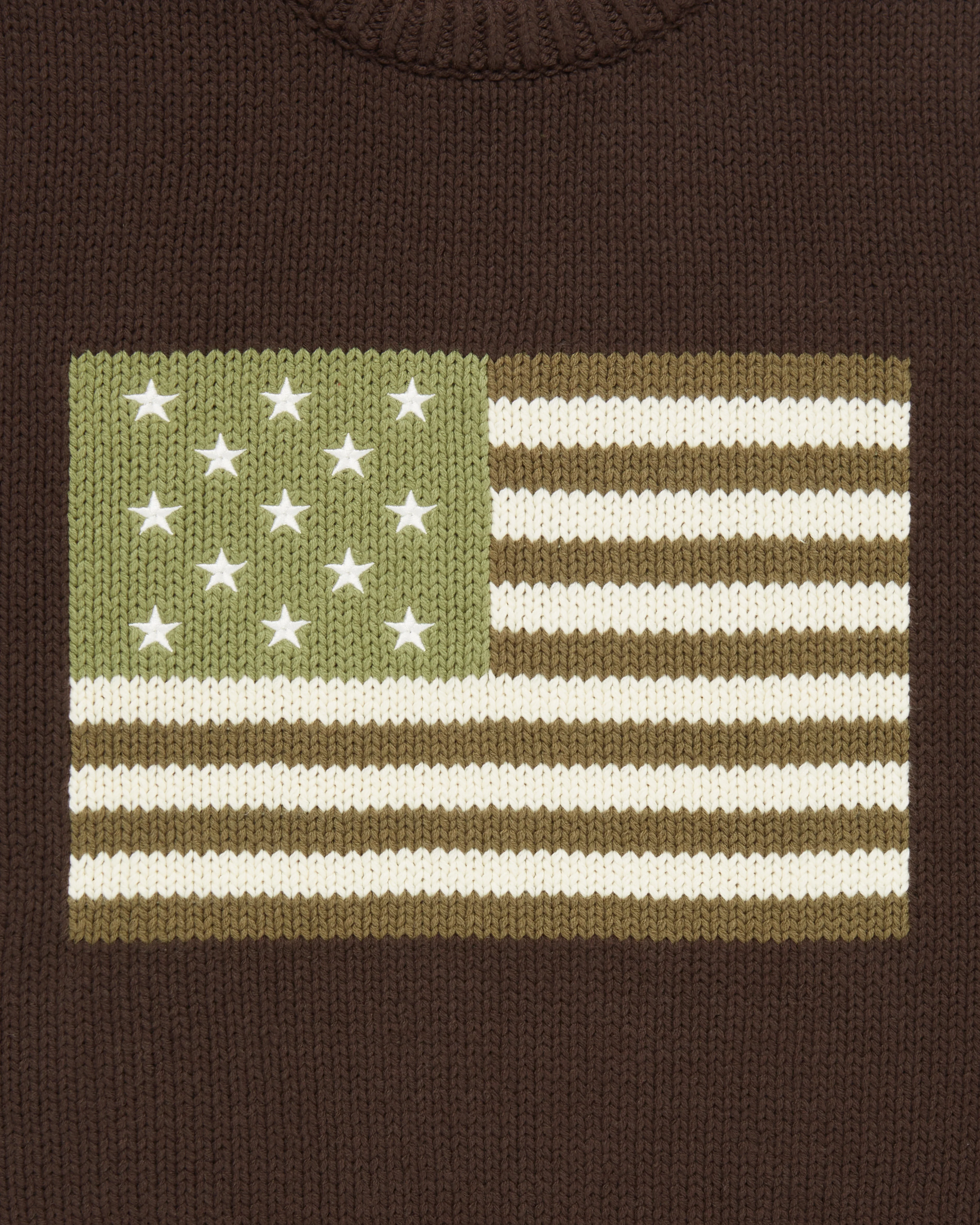 Big Green Flag Knit Sweater Oil - Image 3