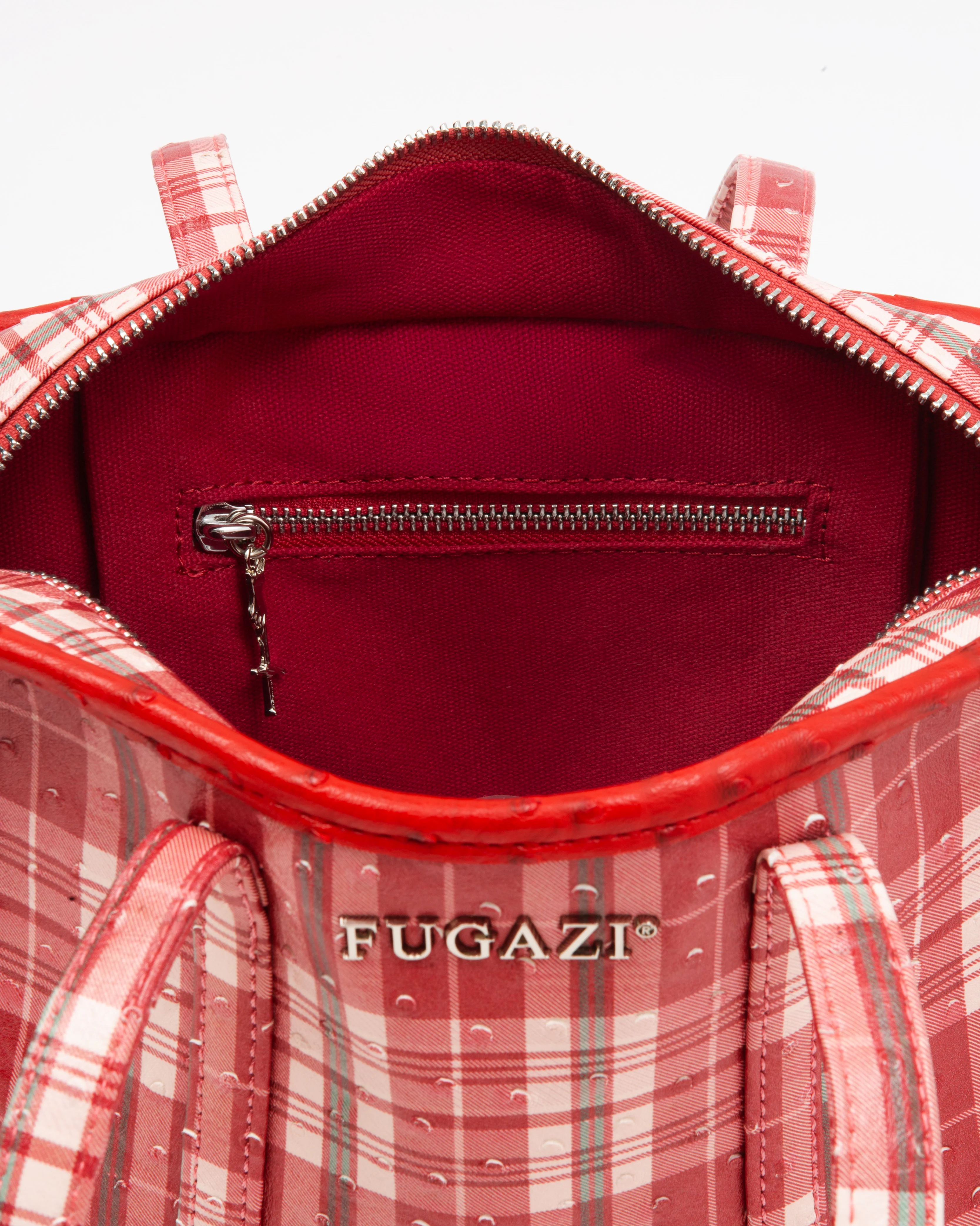 Laundry Bag Mini Red Ostrich - Image 4