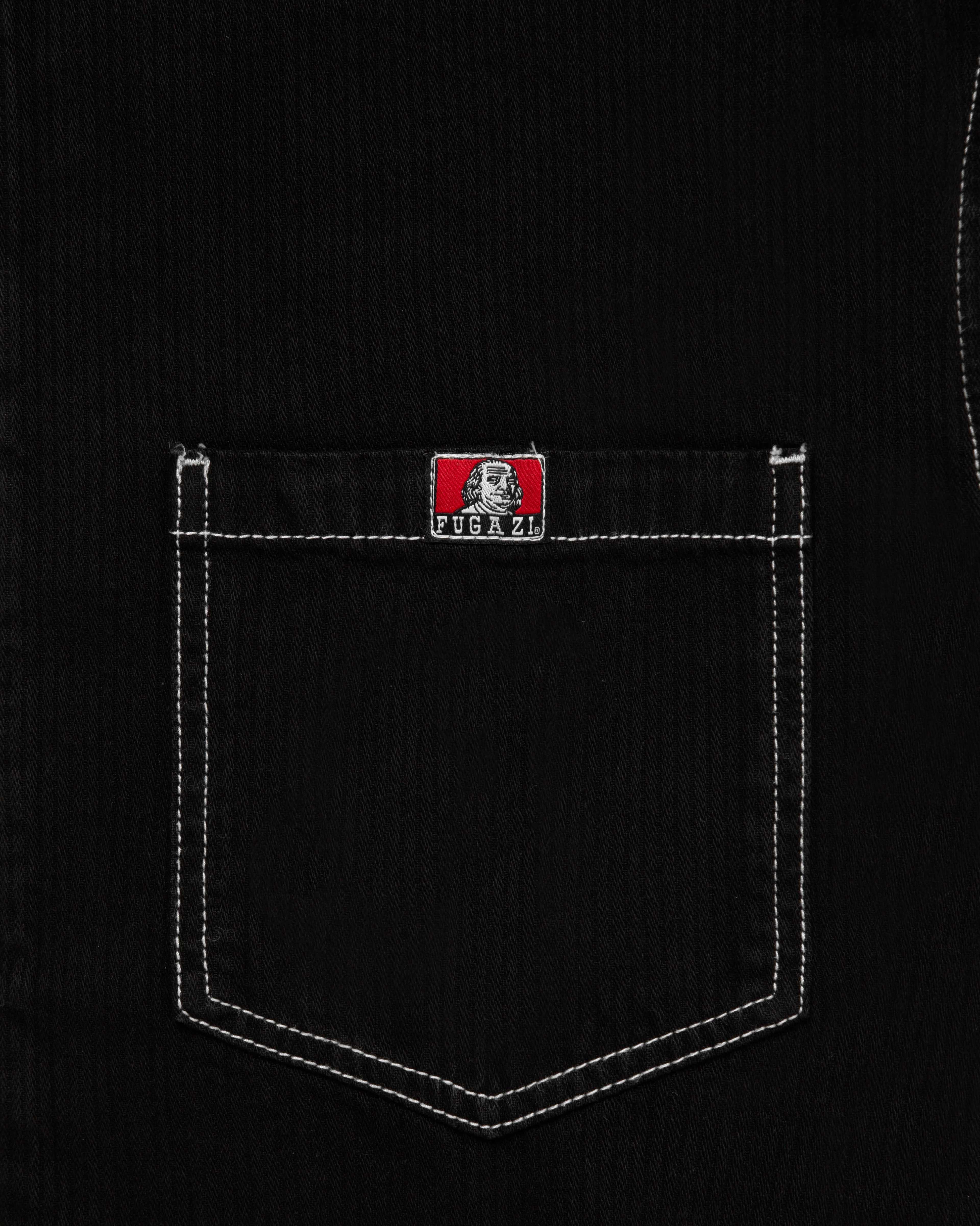 Layered Farsi Work Shirt Black - Image 3