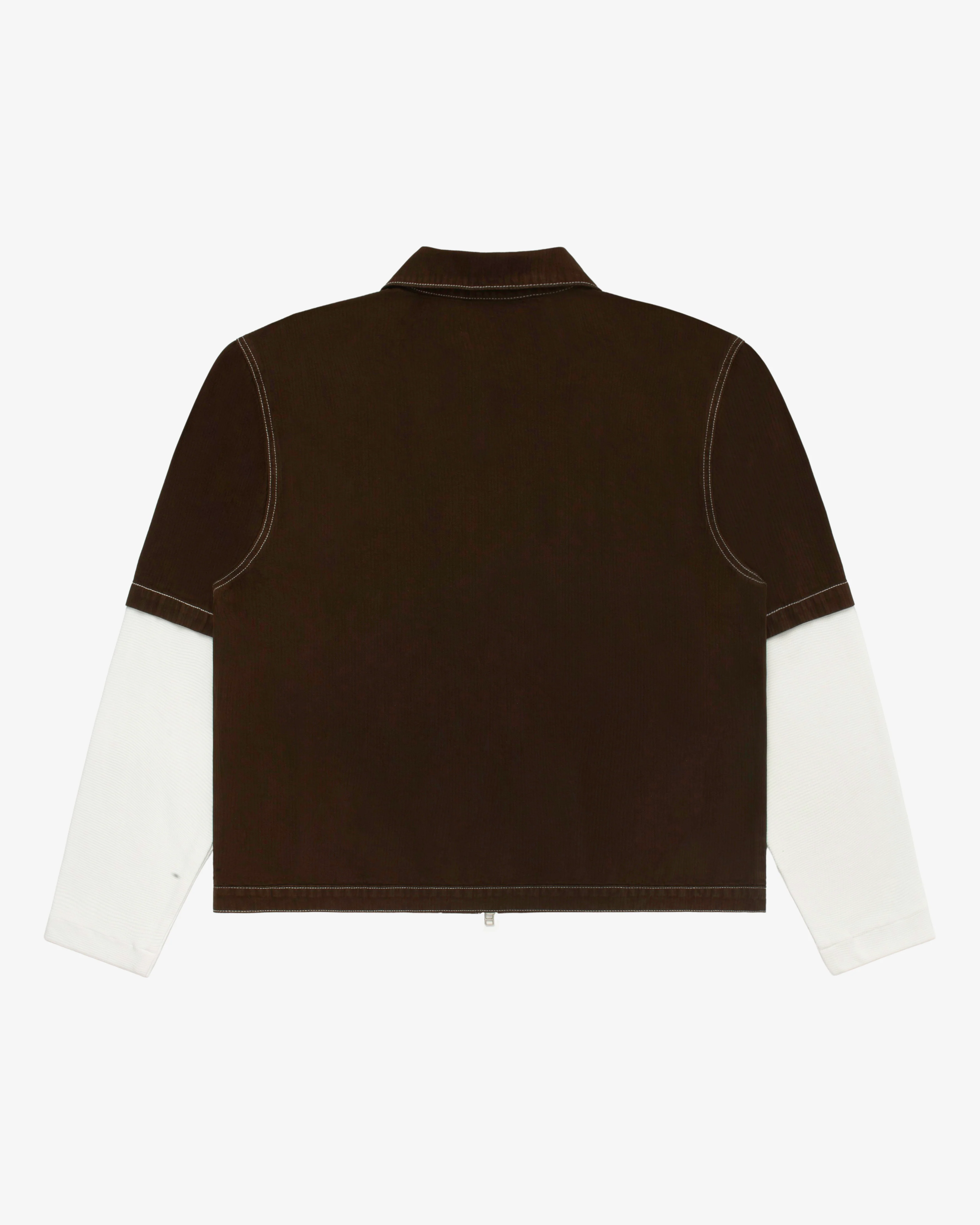 Layered Farsi Work Shirt Brown - Image 5