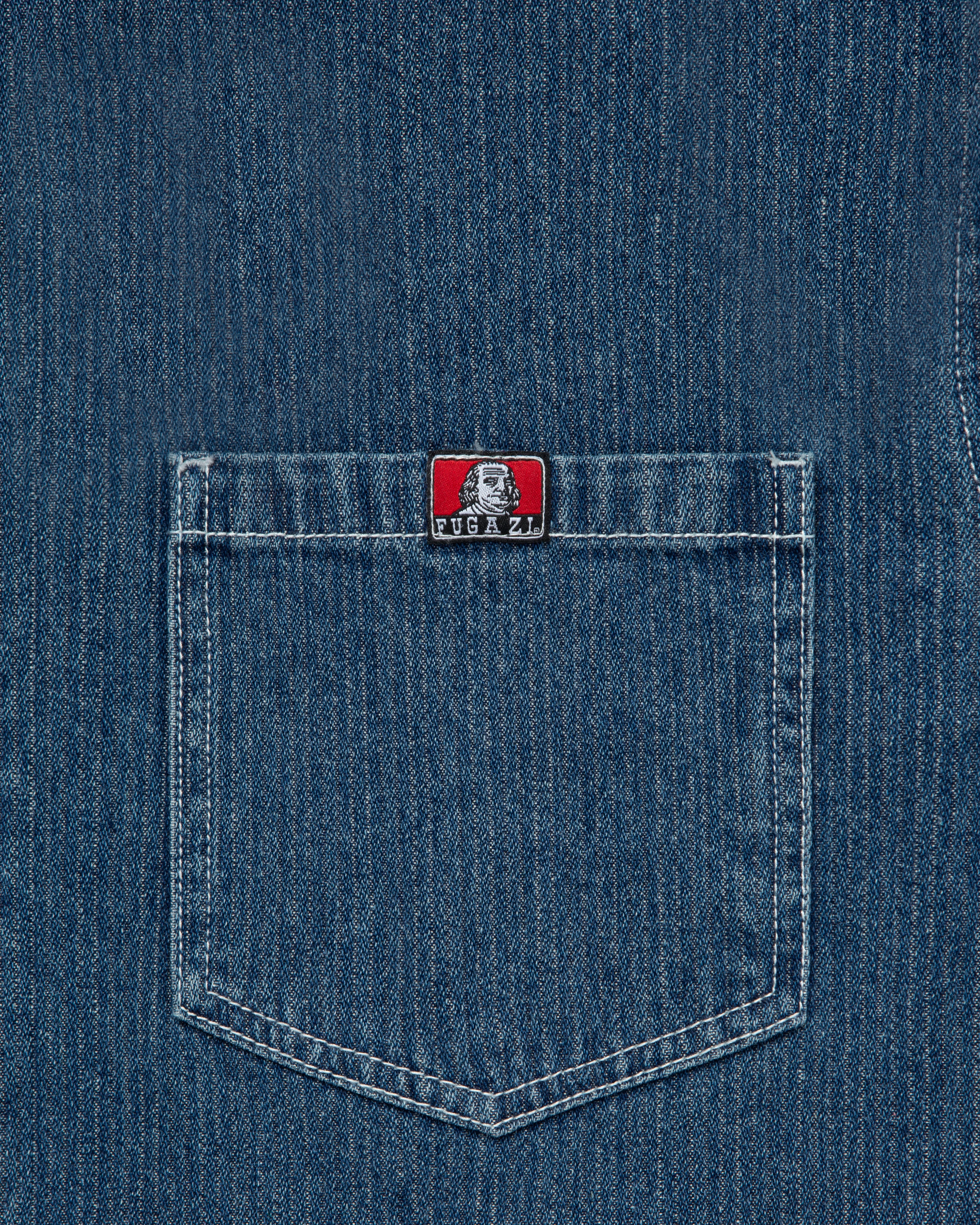 Layered Farsi Work Shirt Navy - Image 3