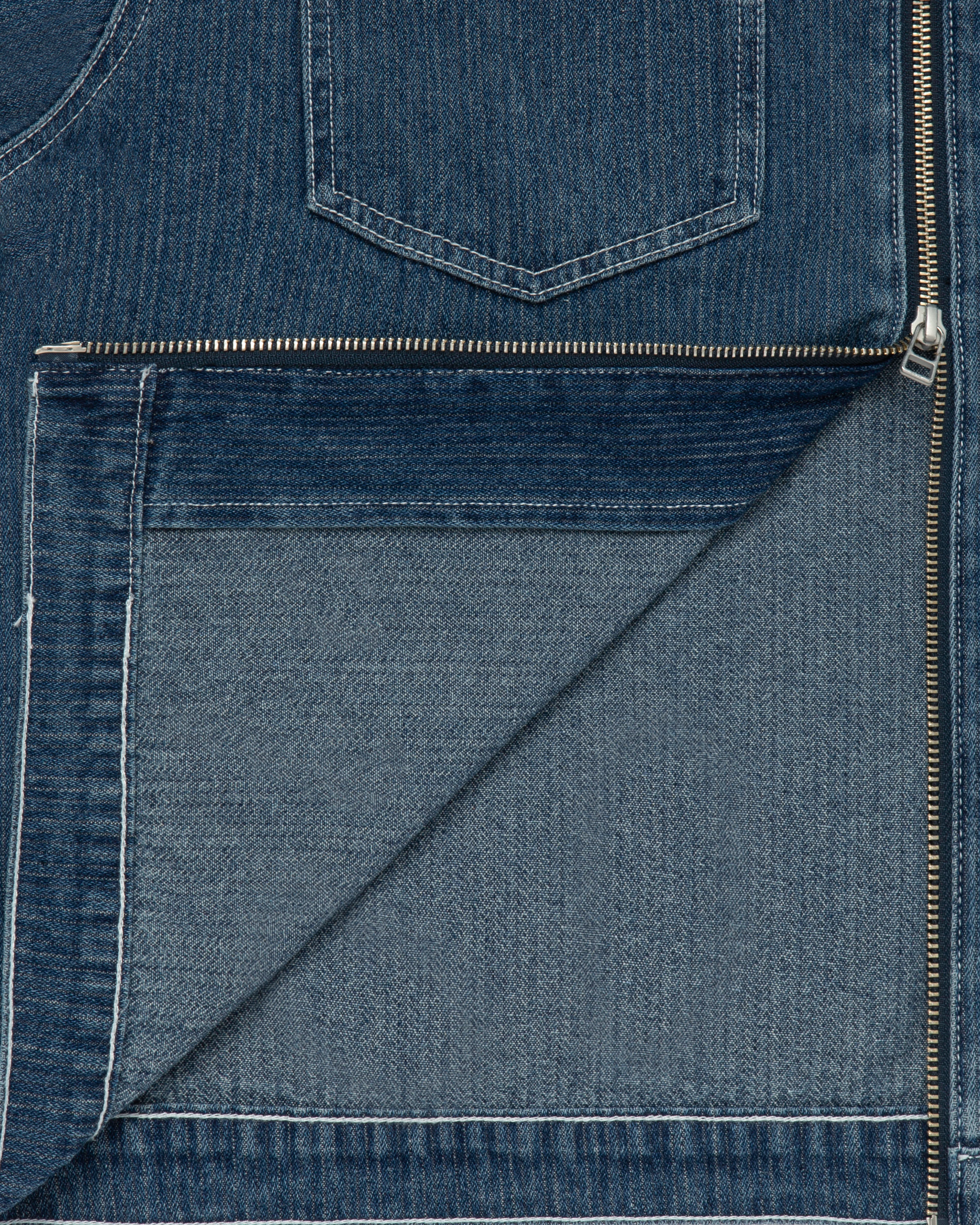 Layered Farsi Work Shirt Navy - Image 4