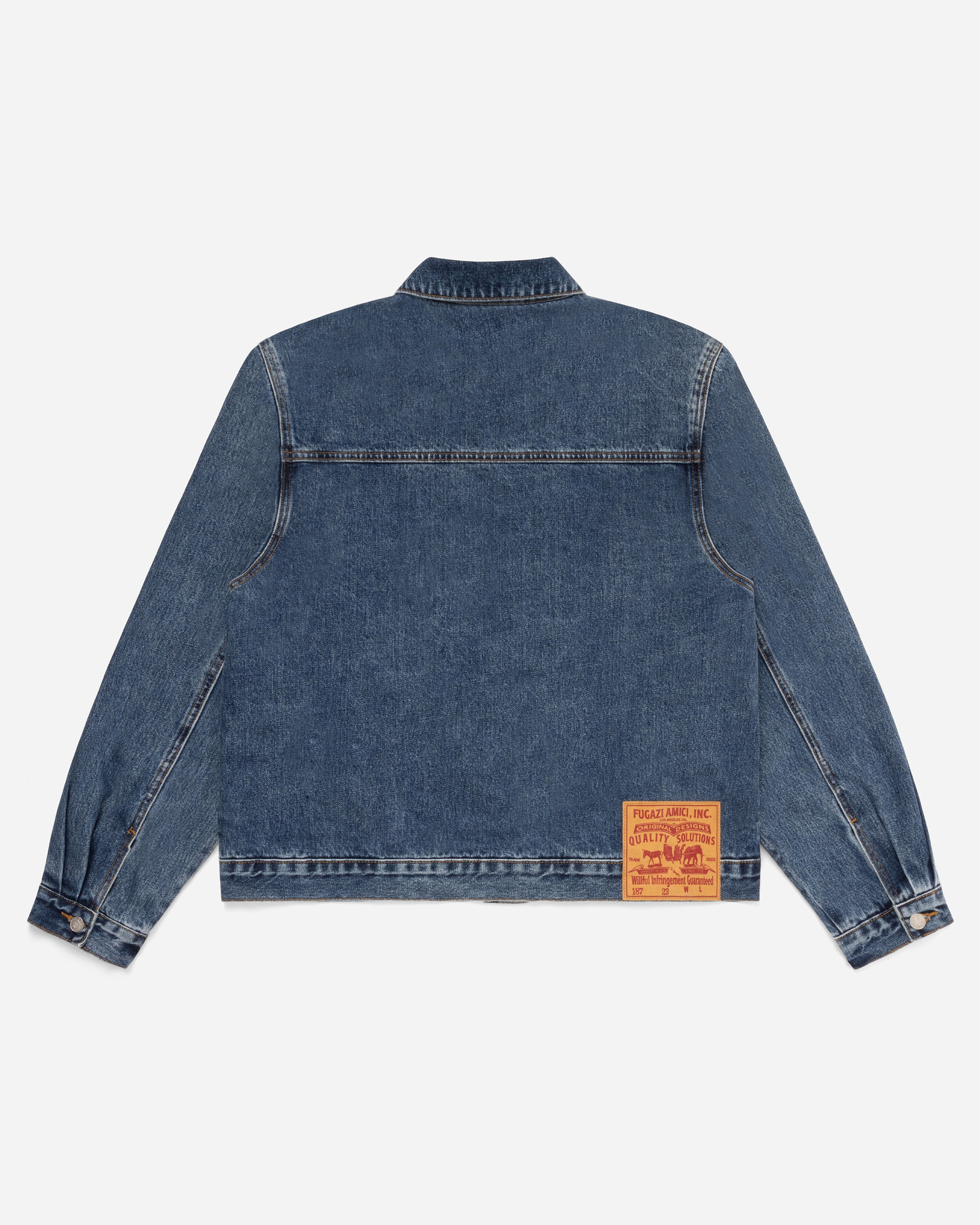 Novelty Denim Jacket Dark Washed - Image 5