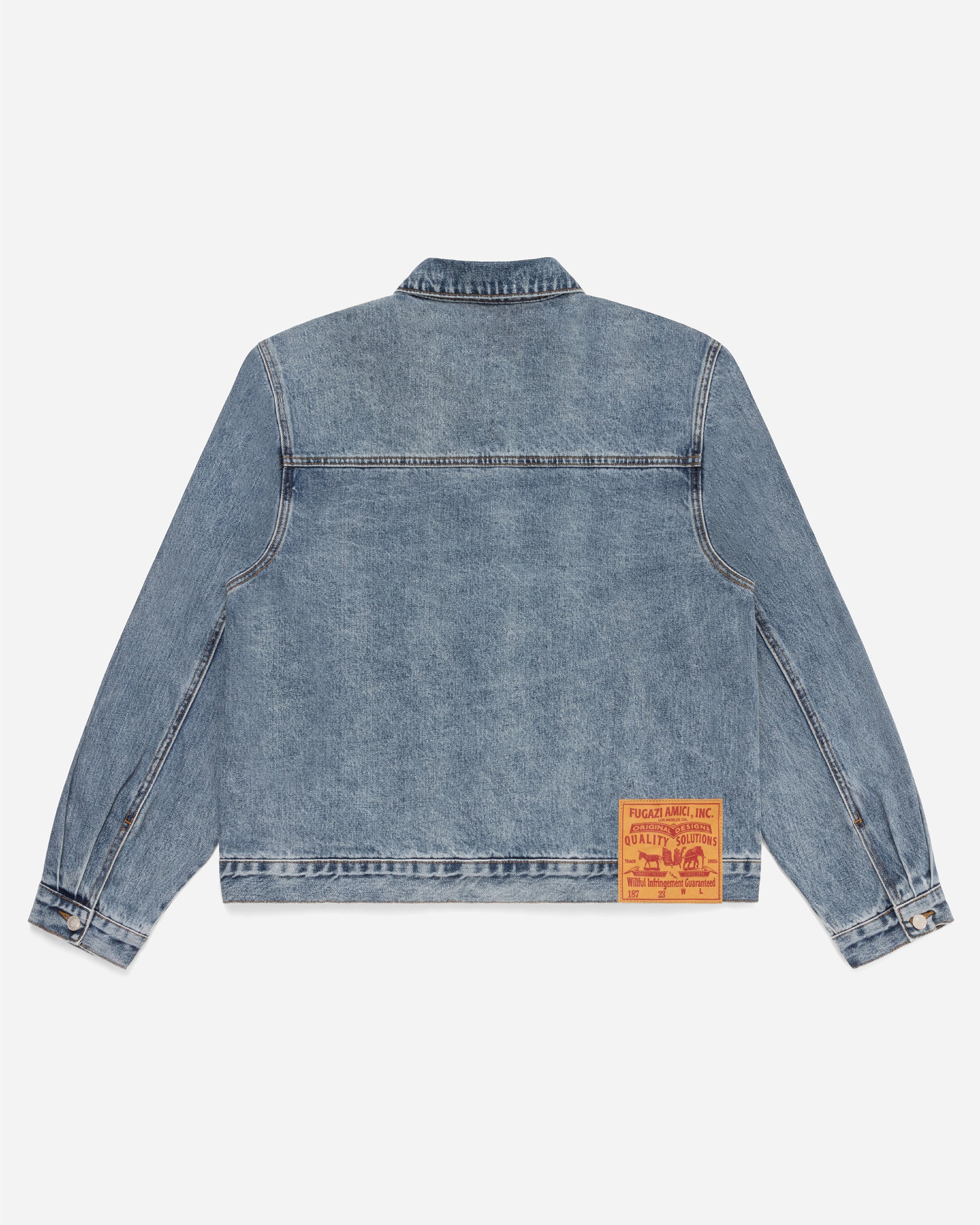 Novelty Denim Jacket Light Washed - Image 5
