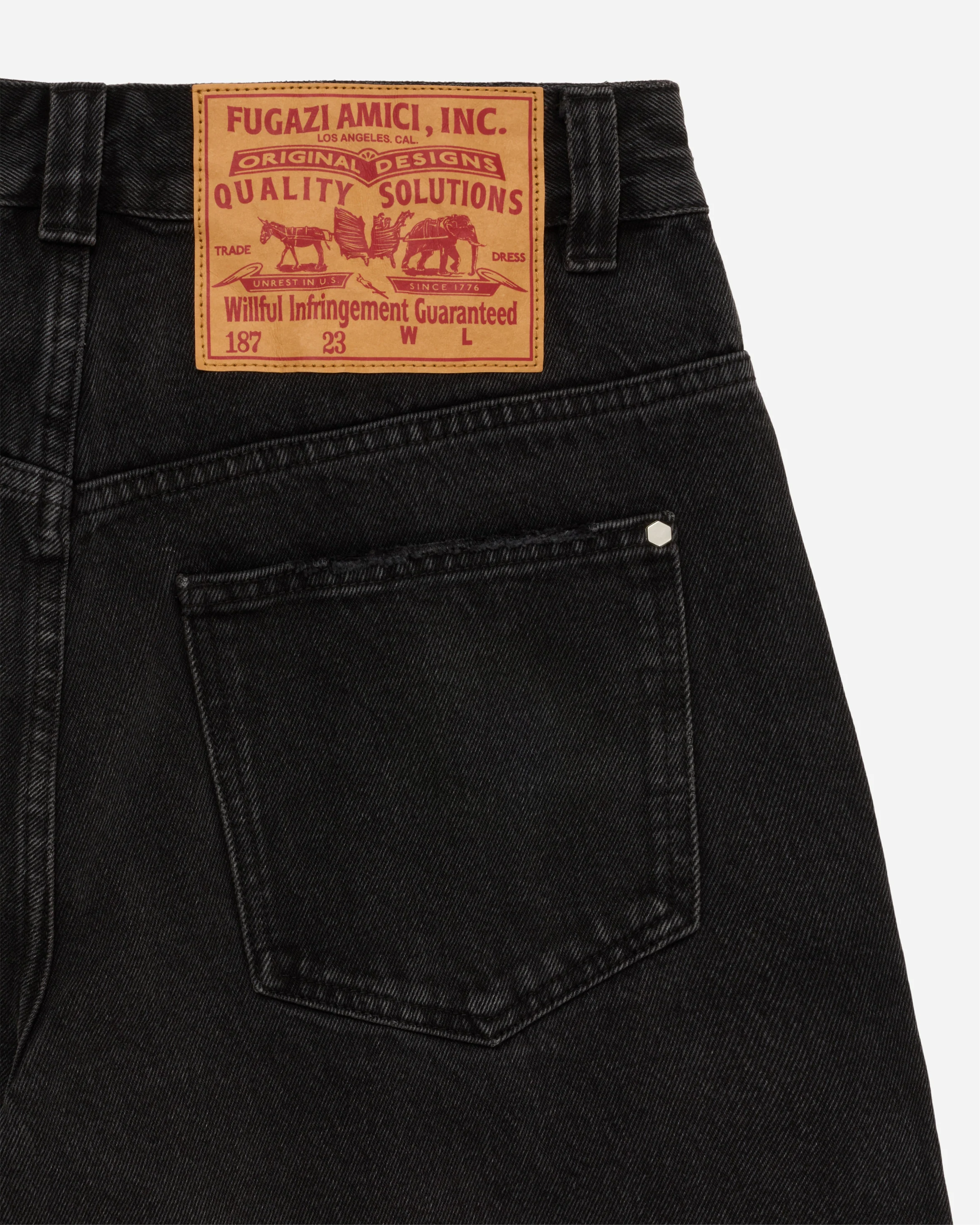 Novelty Jeans Washed Black - Image 6
