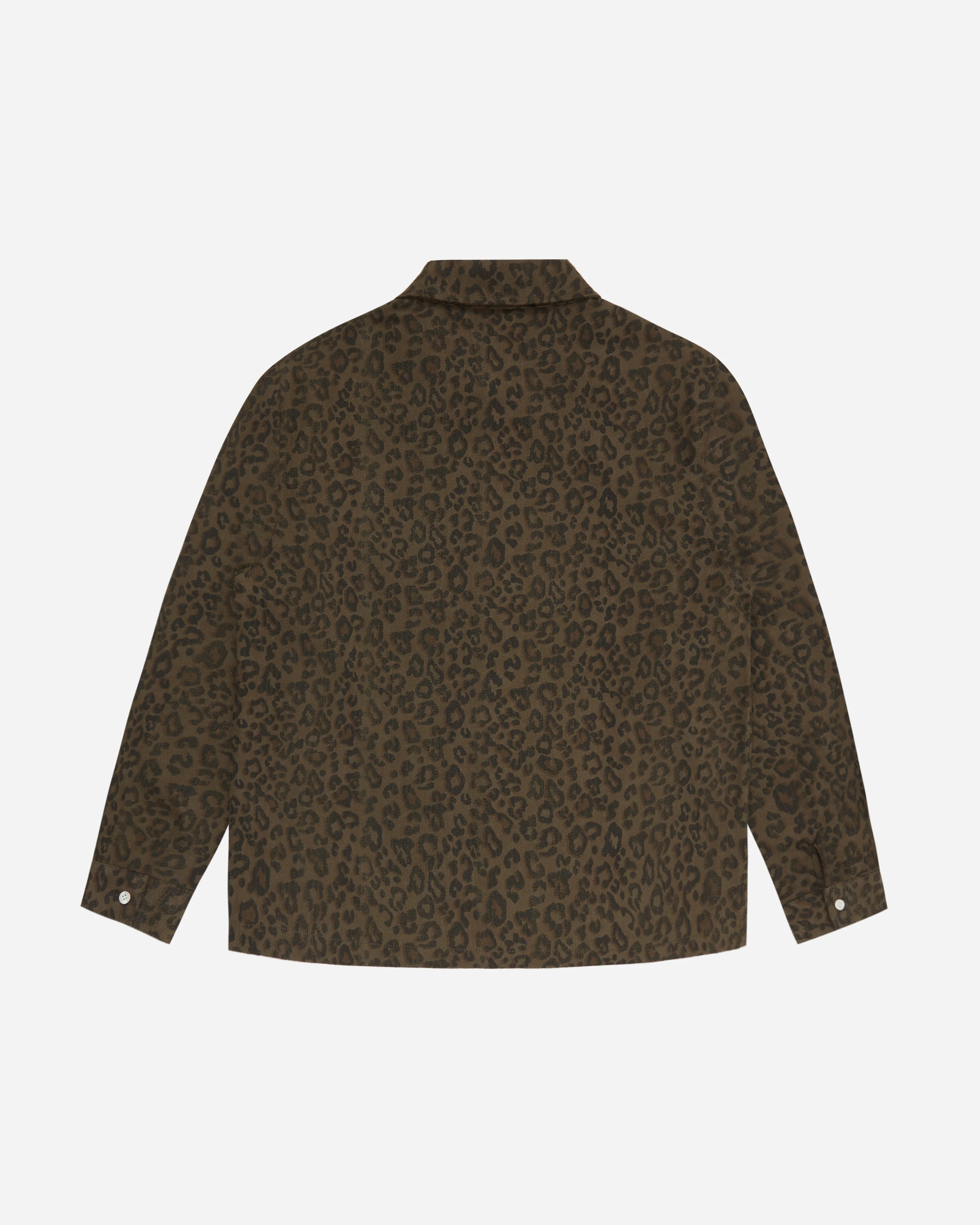 Textured Letter Button Up Leopard - Image 3