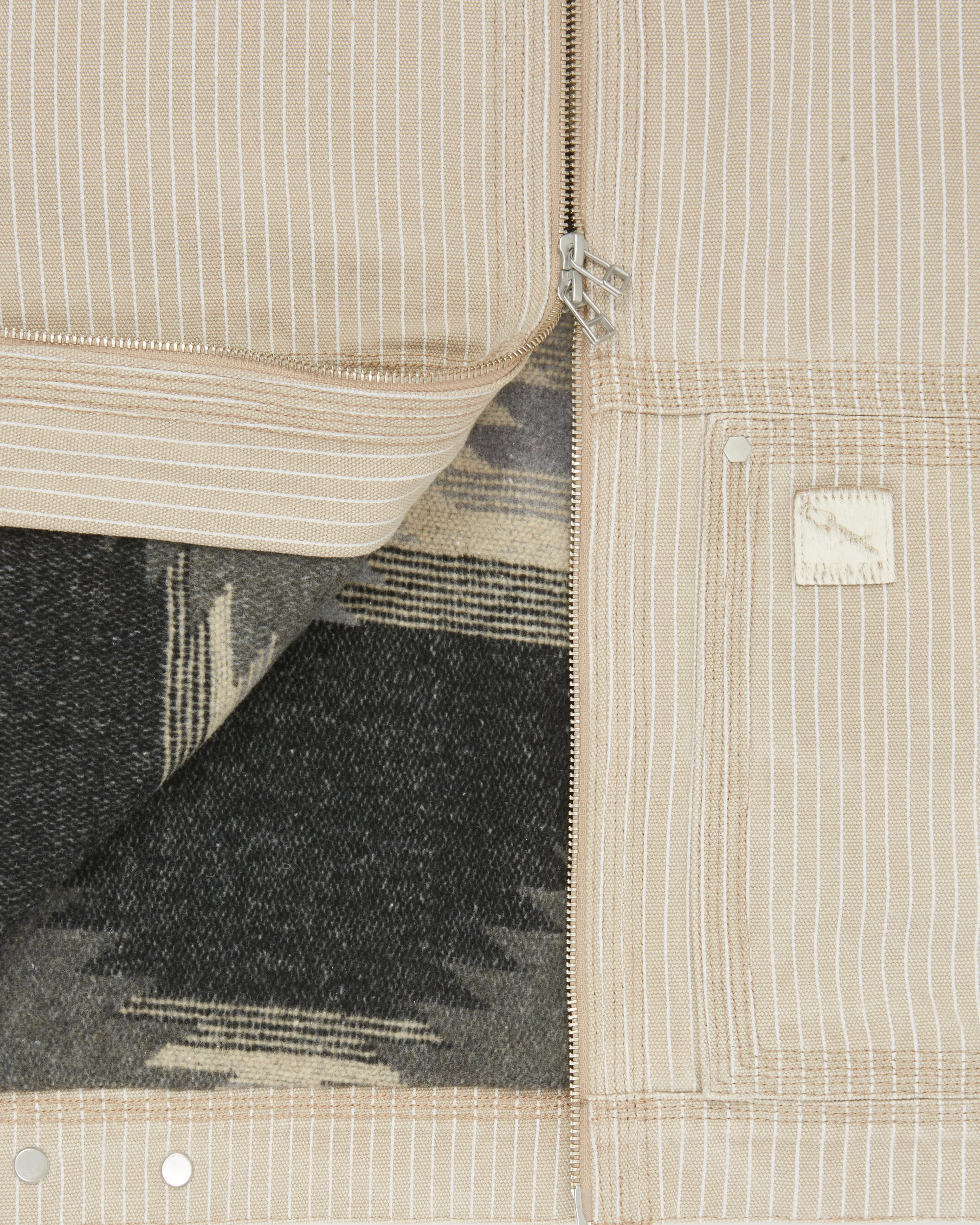 Wall Street Work Jacket Taupe - Image 3